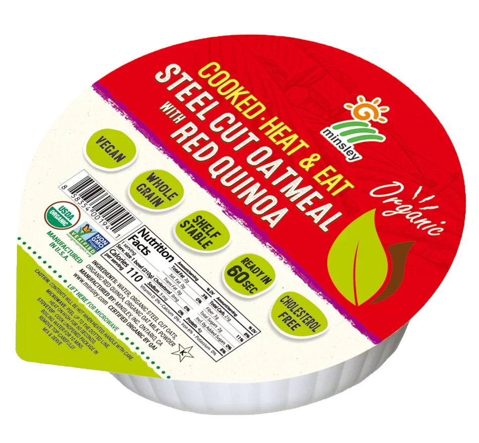 Organic Steel-Cut Oatmeal with Red Quinoa Bowl
