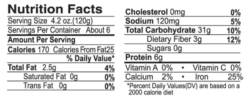 Nutrition Facts