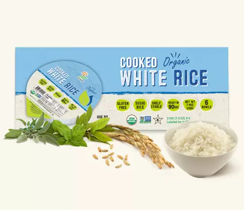 Organic White Rice Bowl (12-pack)