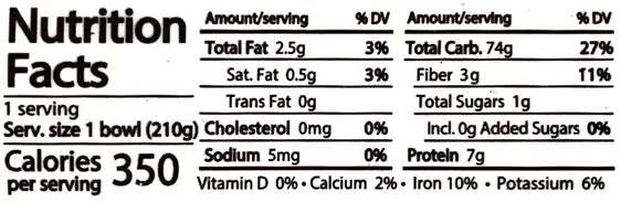 Nutrition Facts