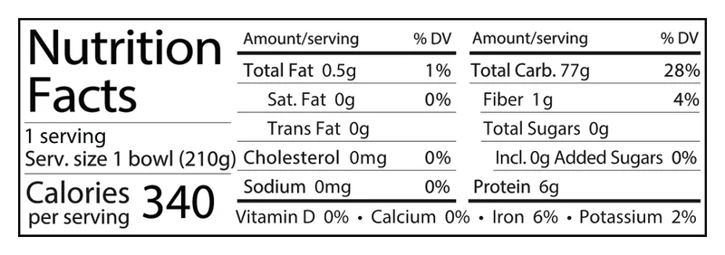 Nutrition Facts